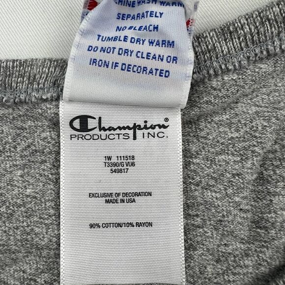 New Champion Men US M Gray Heavyweight Jersey Heritage T-Shirt | Made in USA - Picture 9 of 11